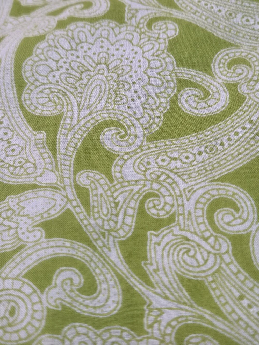 Westside Long Sleeve Lime Green Patterned Cotton Dress Size S - Picture 5 of 9